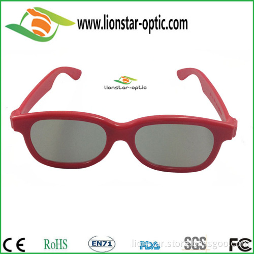 Passive circular polarized 3d glasses for Real D